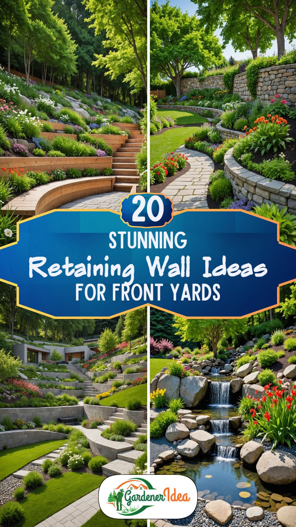 20 Retaining Wall Ideas for a Standout Front Yard