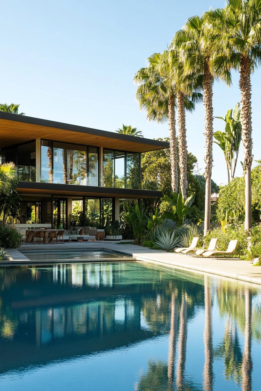 L-Shaped Pool That Wraps the House - photo 2