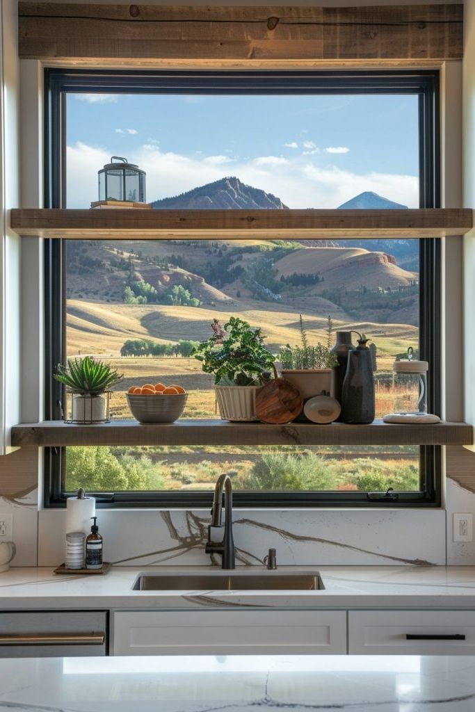 Floating Shelves That Frame the View - photo 4