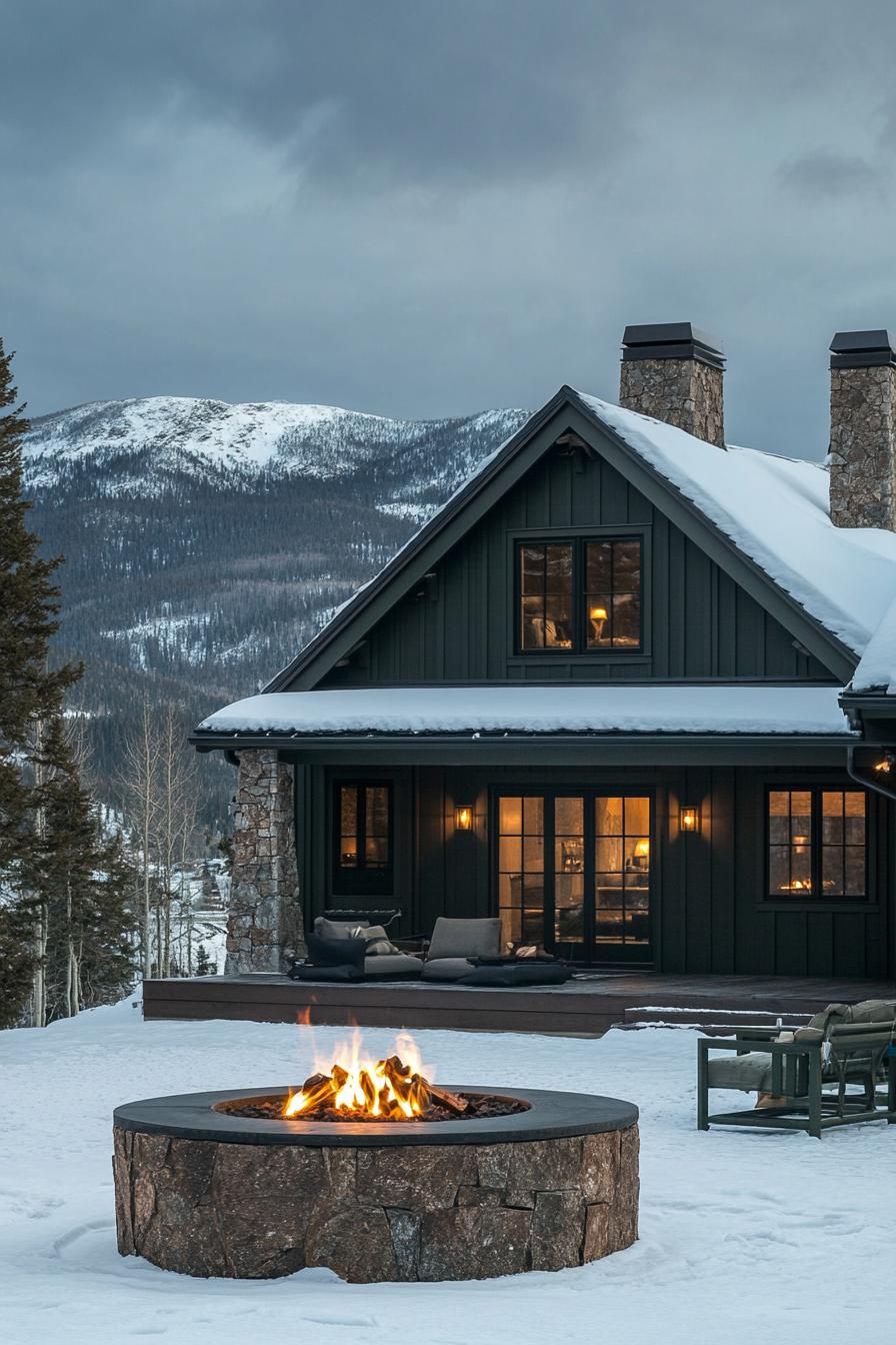 Soft Pastel Perfection on a Mountain House