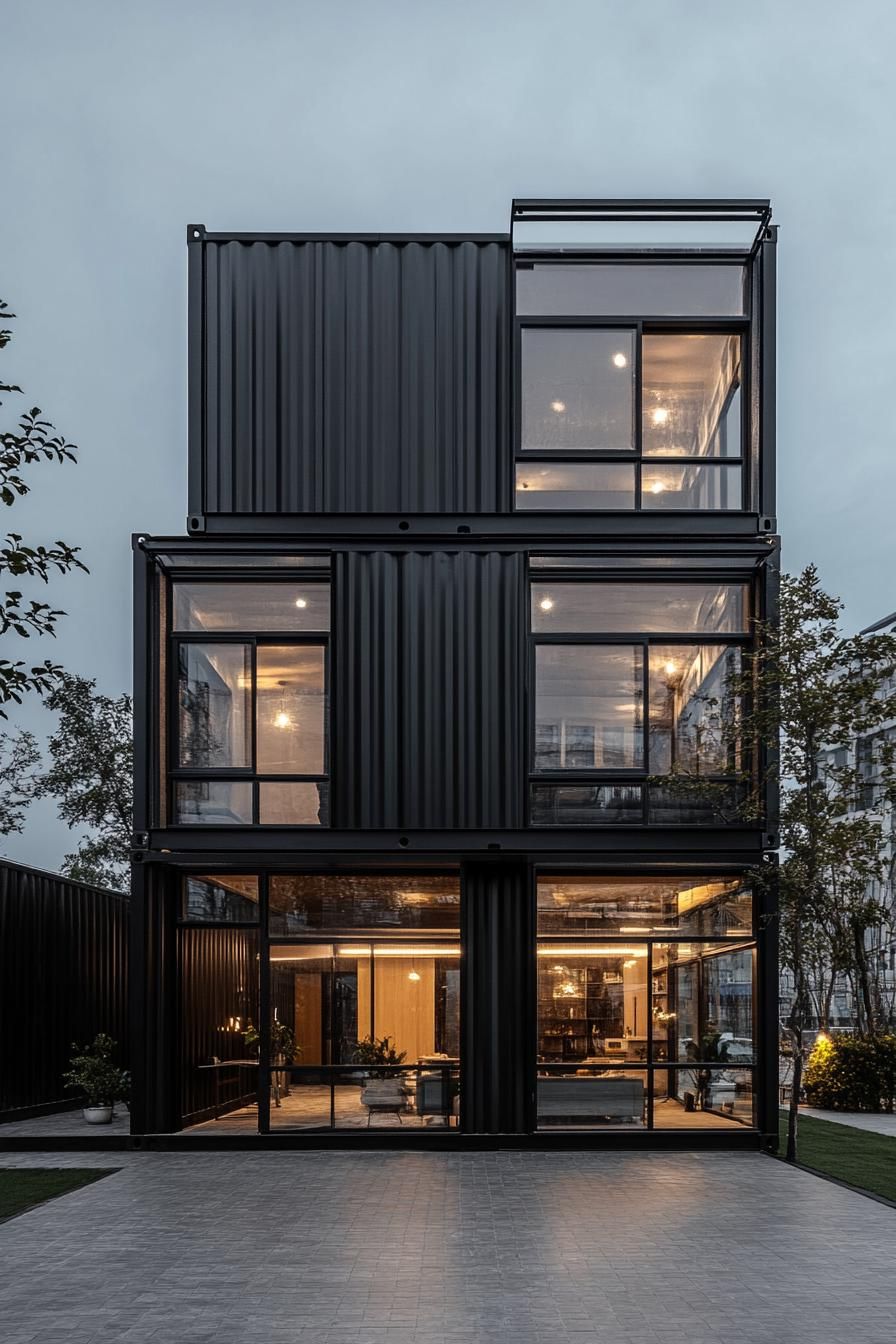 An Urban Castle Built From Containers