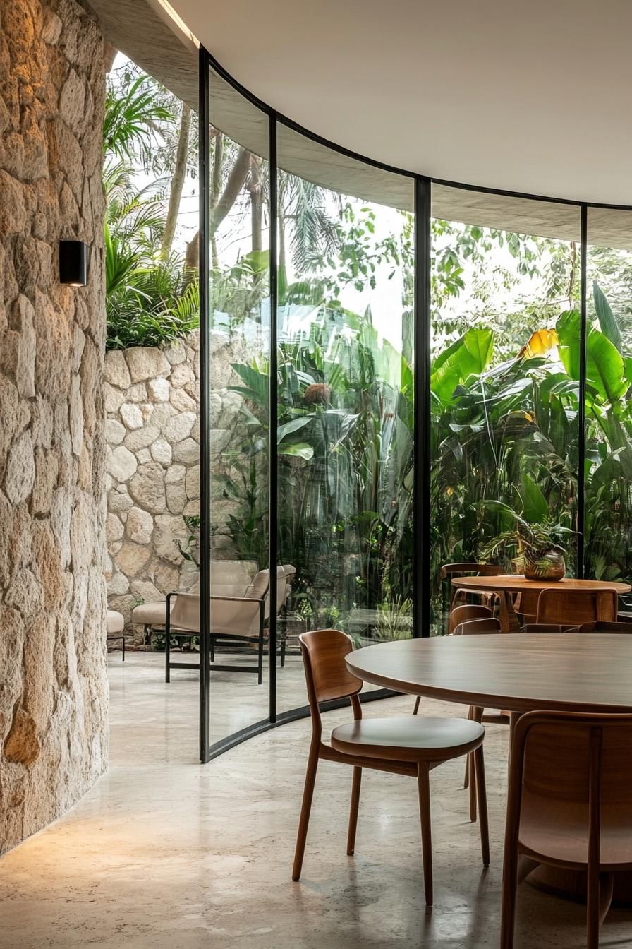 5. Glass House With Curved Walls - photo 3