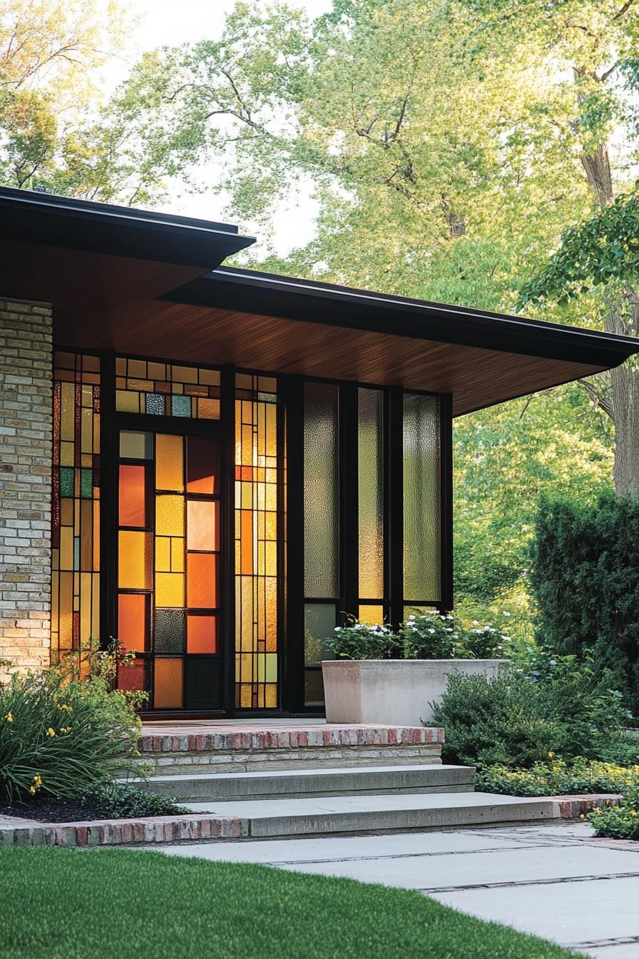 Minimalist Siding Meets Vintage Stained Glass - photo 3
