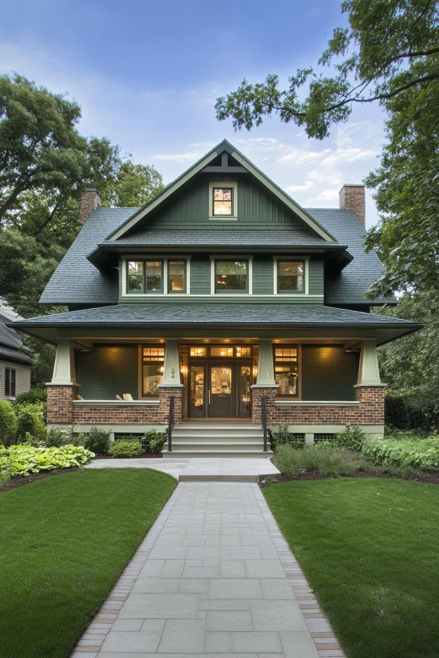 31 Lovable Craftsman Houses and Their Exterior Designs - photo 23