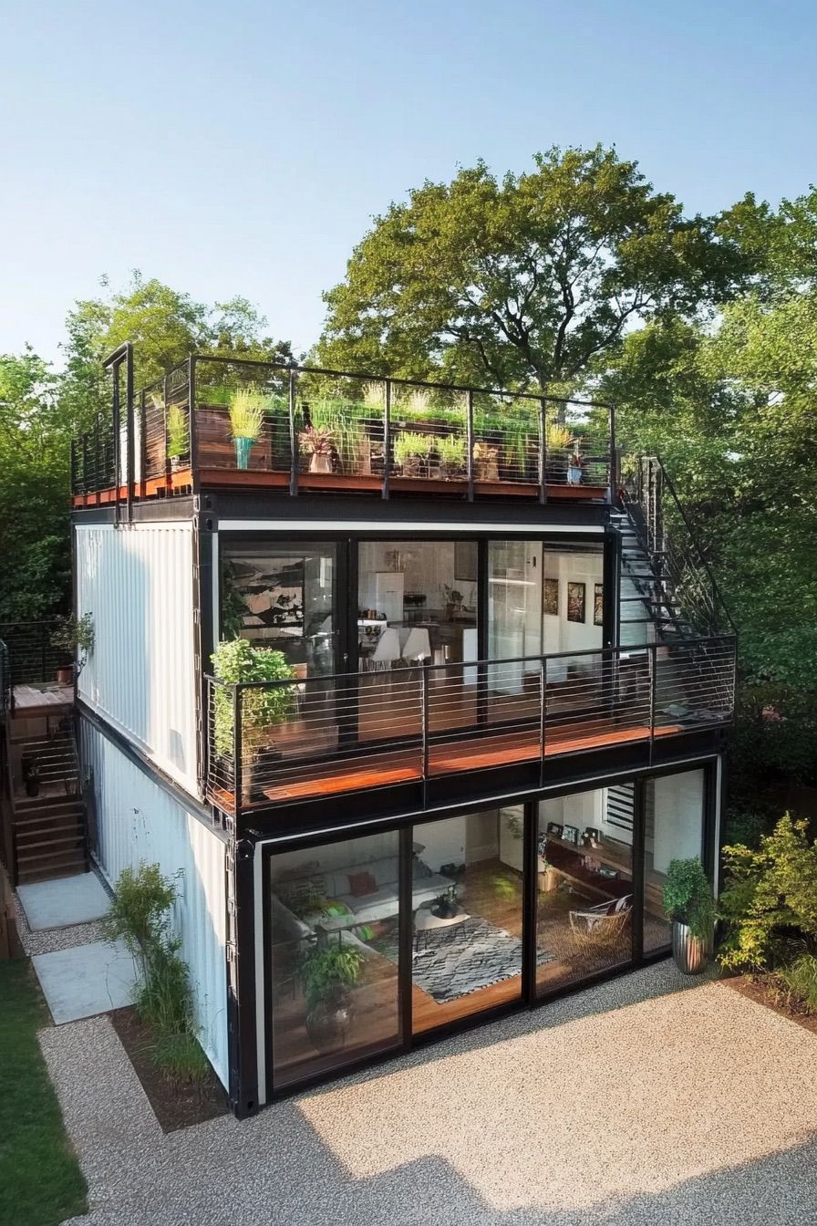 Rooftop Garden Container Home - photo 4