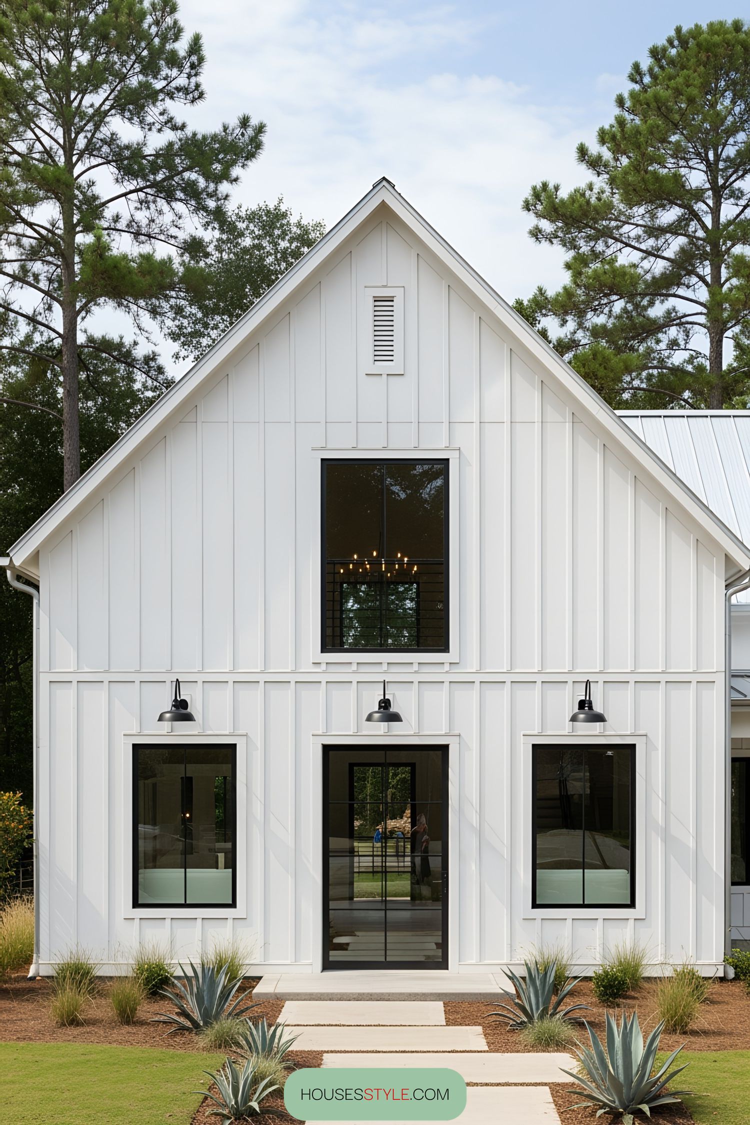 11. Gleaming Gable of White Barn Harmony