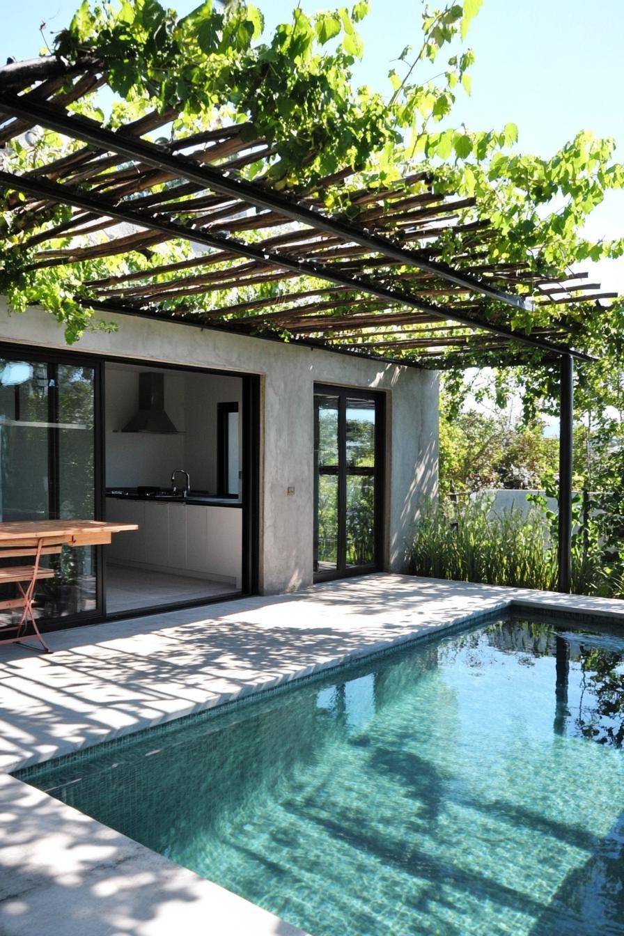 Vine-Covered Pergolas Over the Pool - photo 4