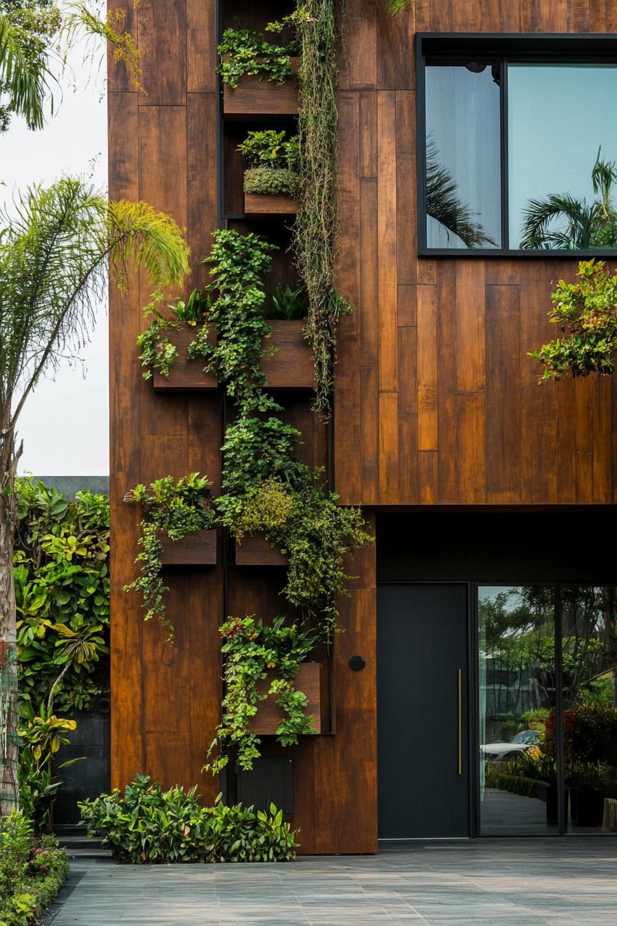 Wooden Slats Paired With Vertical Greenery - photo 3