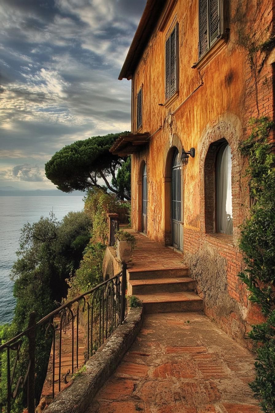 Rustic Tuscan Charm Overlooking the Sea