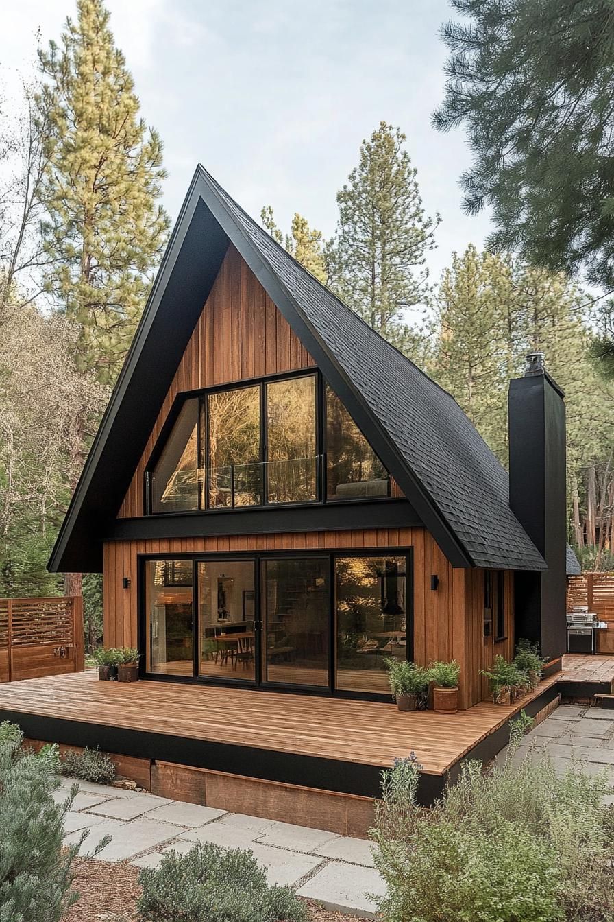 A-Frame Cabin With Rustic Charm