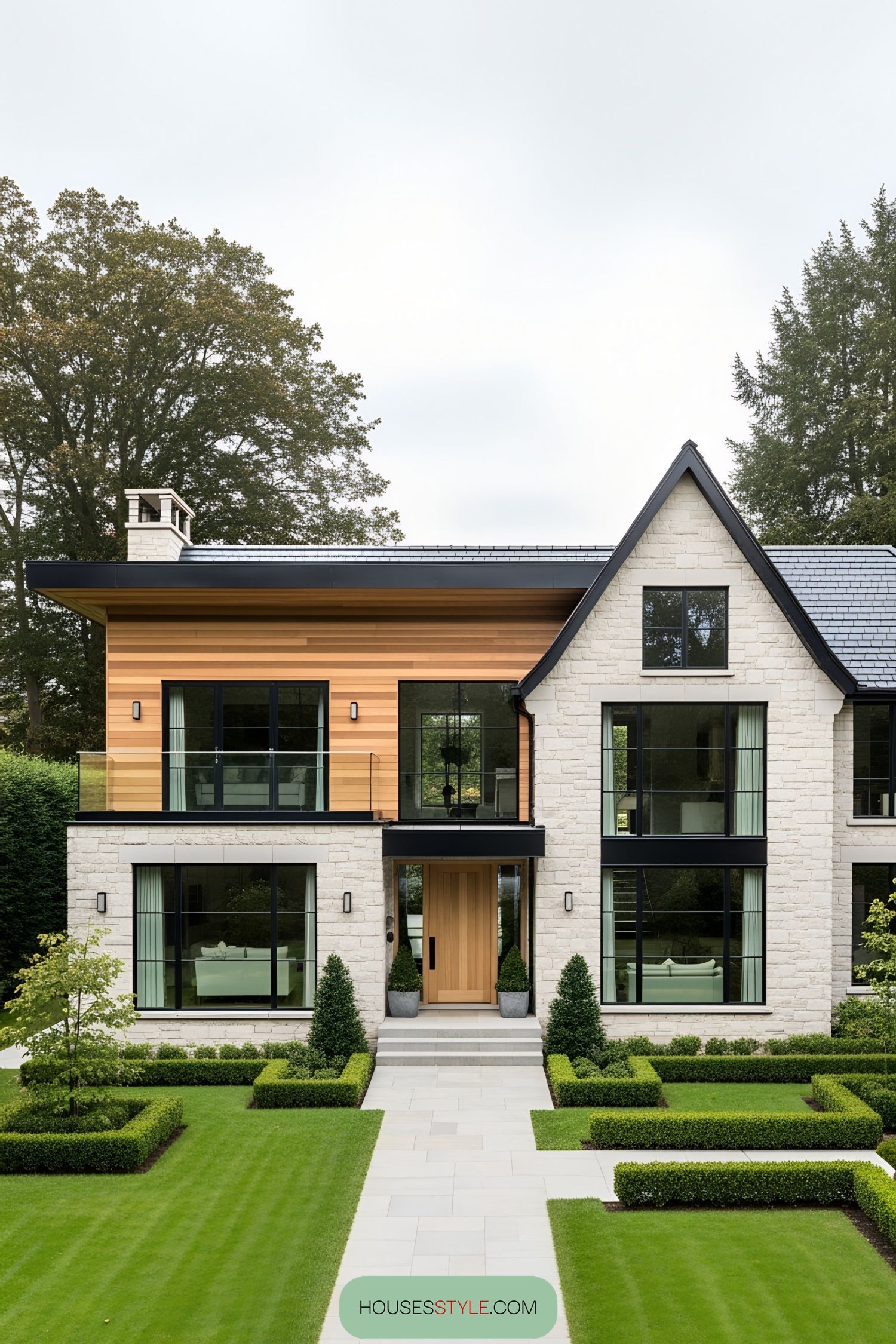 Stone Manor Blending Modern and Natural Style