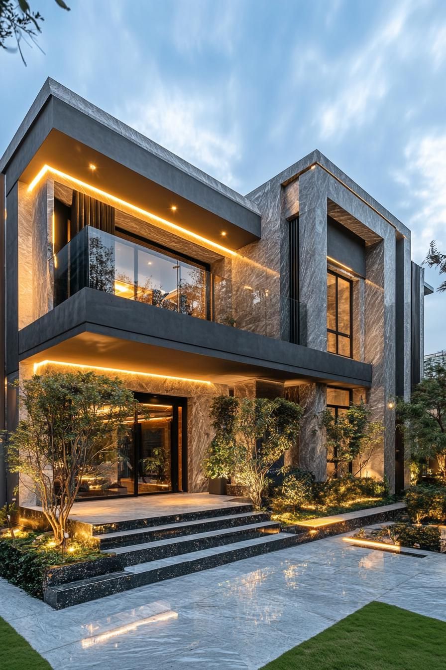 A Luxury Abode at Twilight