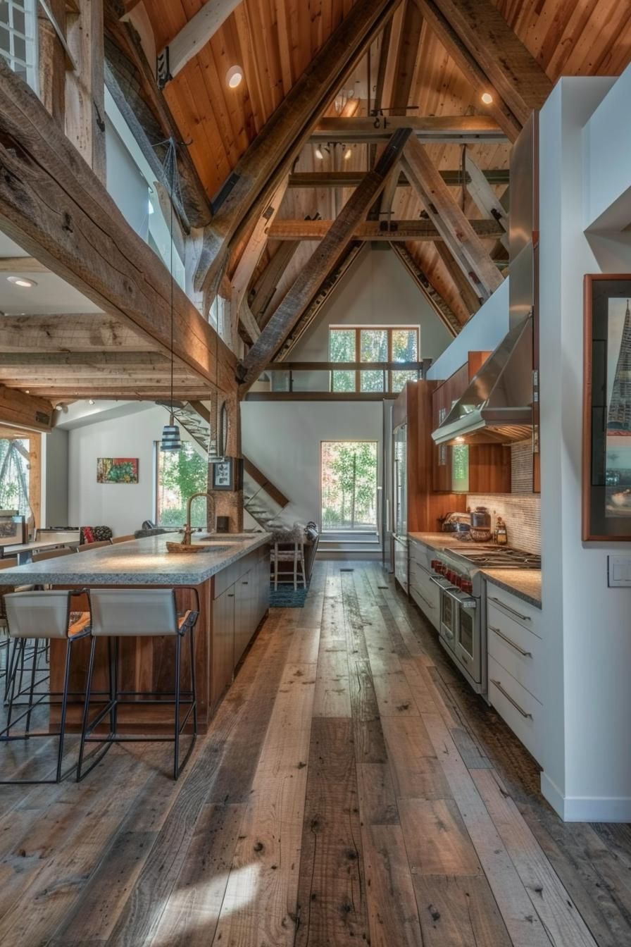 Rustic A-frame Built With Reclaimed Wood - photo 2