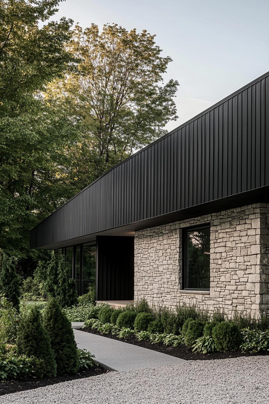 Modern Hideaway in Stone and Steel