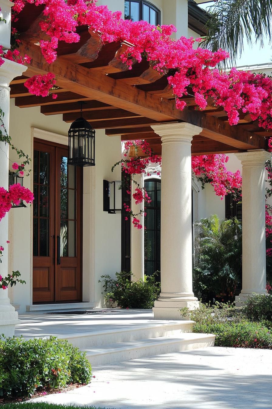 Mediterranean Pergola Over the Patio