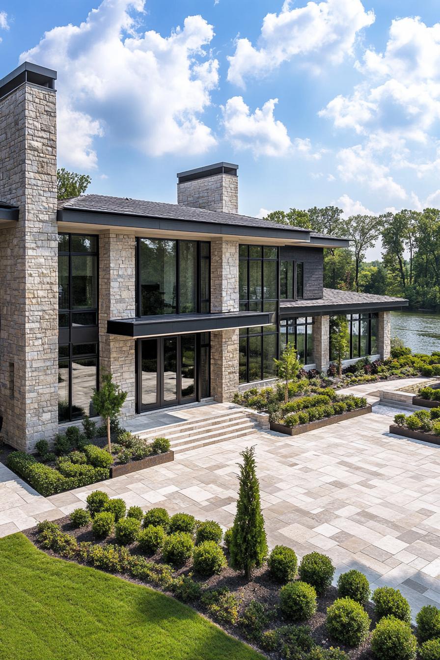 62) Modern Mansion With River Views