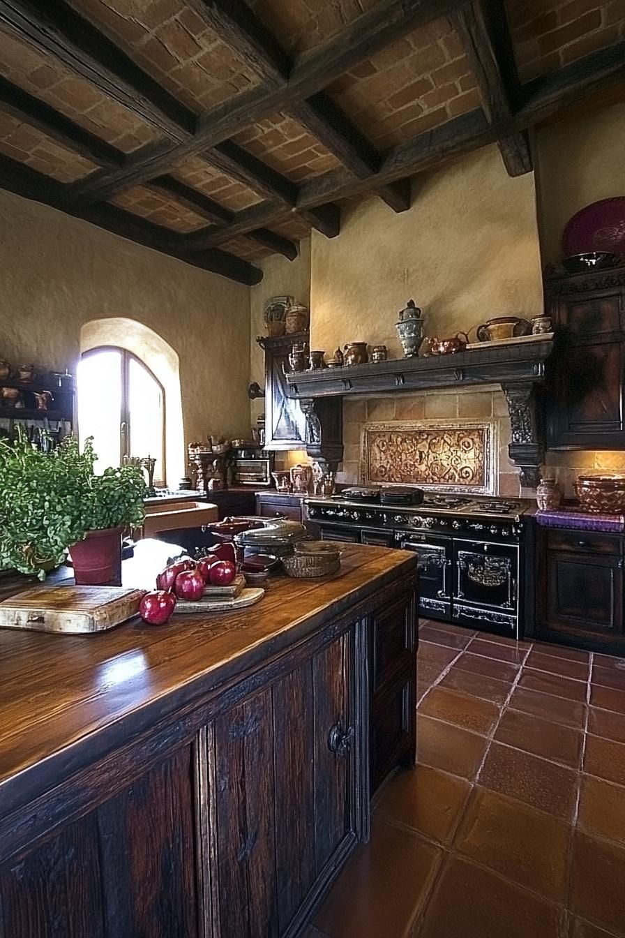 A Charming Kitchen in Tuscan Style