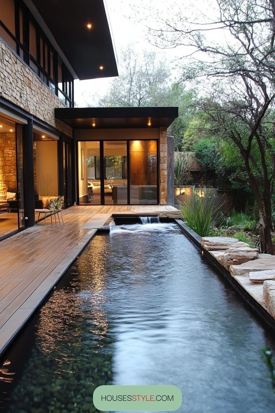 Pool Oasis With a Calming Waterfall - photo 3
