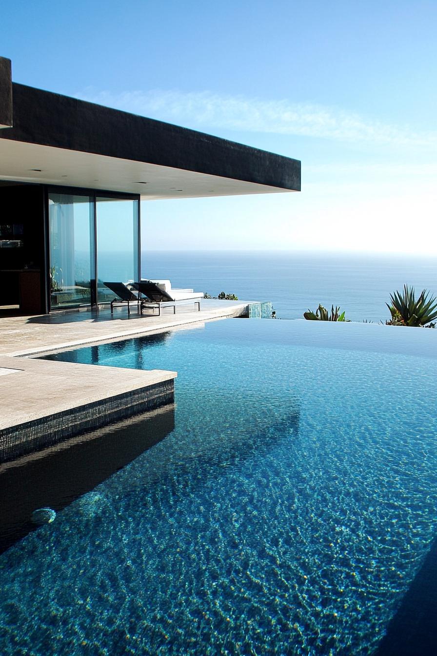 LED-lit Pool With Geometric Lines - photo 3