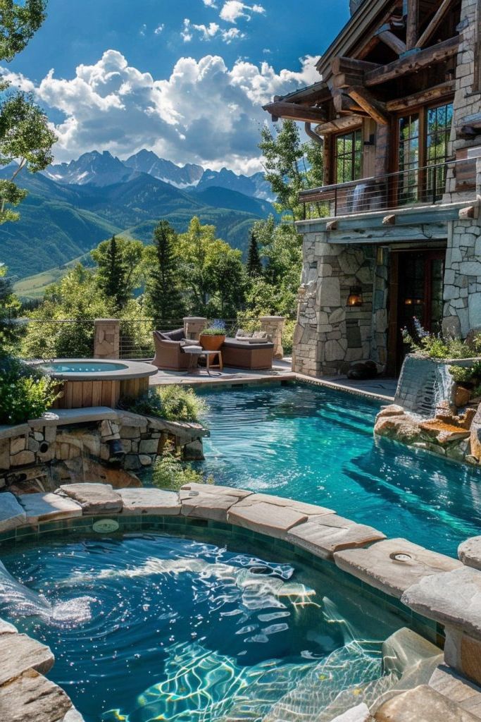 Split-Level Pools with Built-In Hot Tubs - photo 2