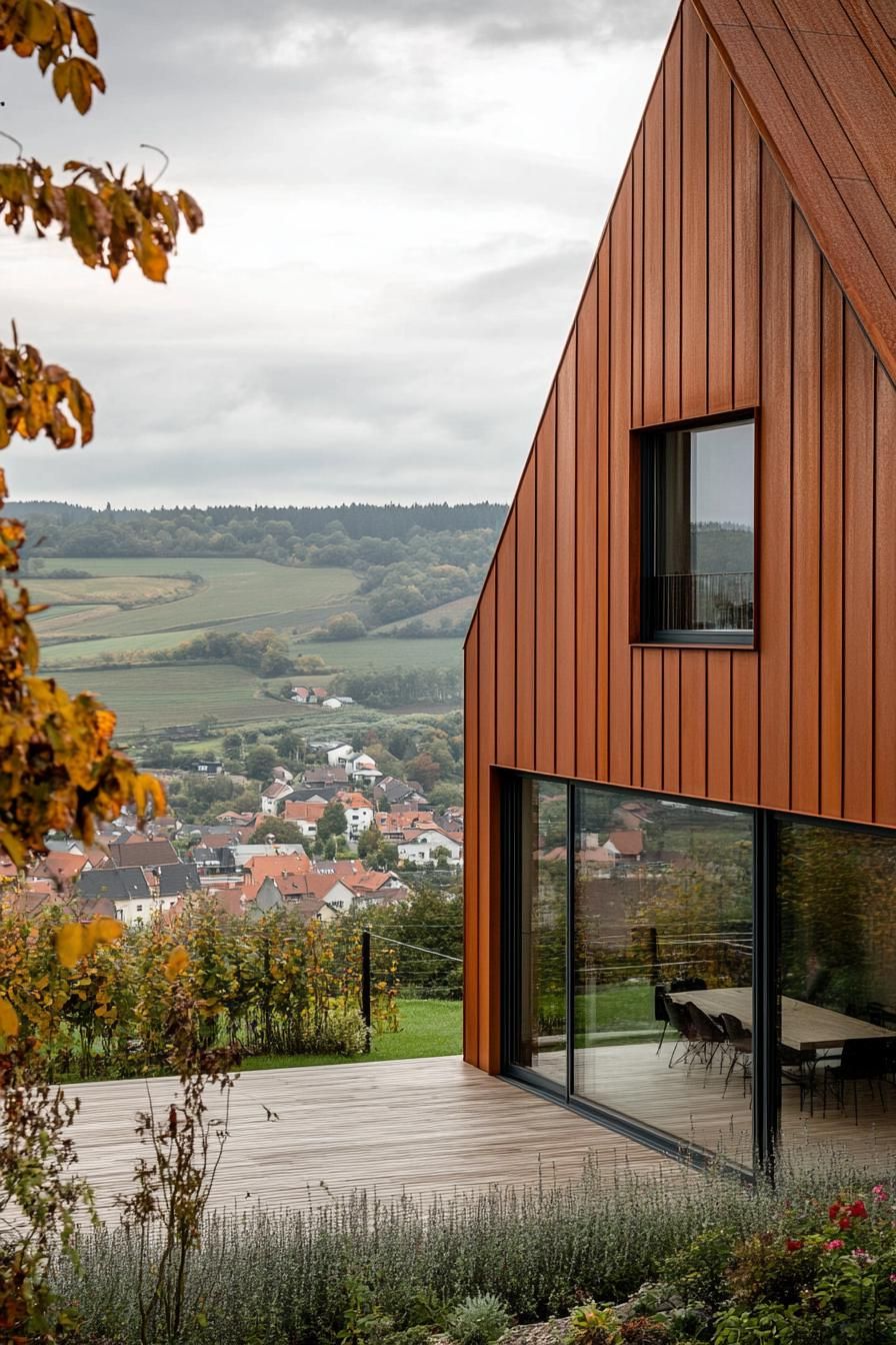 Timber and Corten Steel for an Industrial Edge