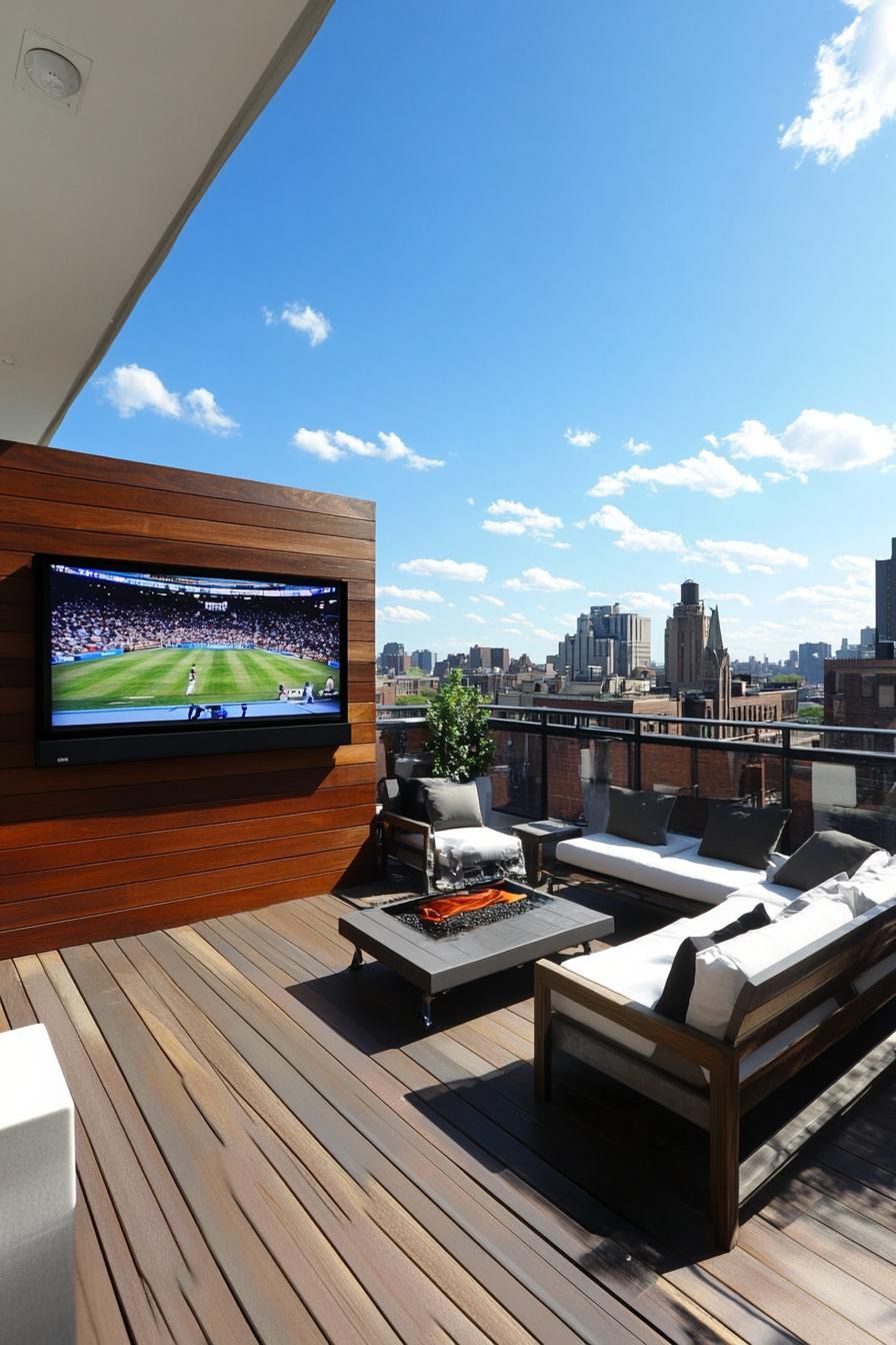 Rooftop Cinema With Projector and Screen - photo 3