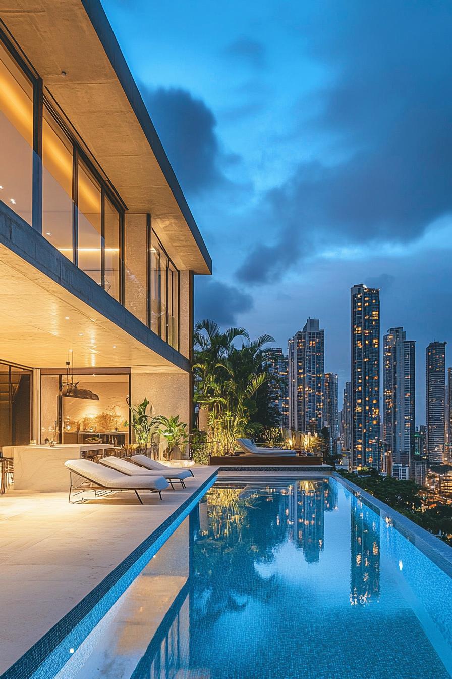 City Skyline Views From an Infinity Edge Pool - photo 4