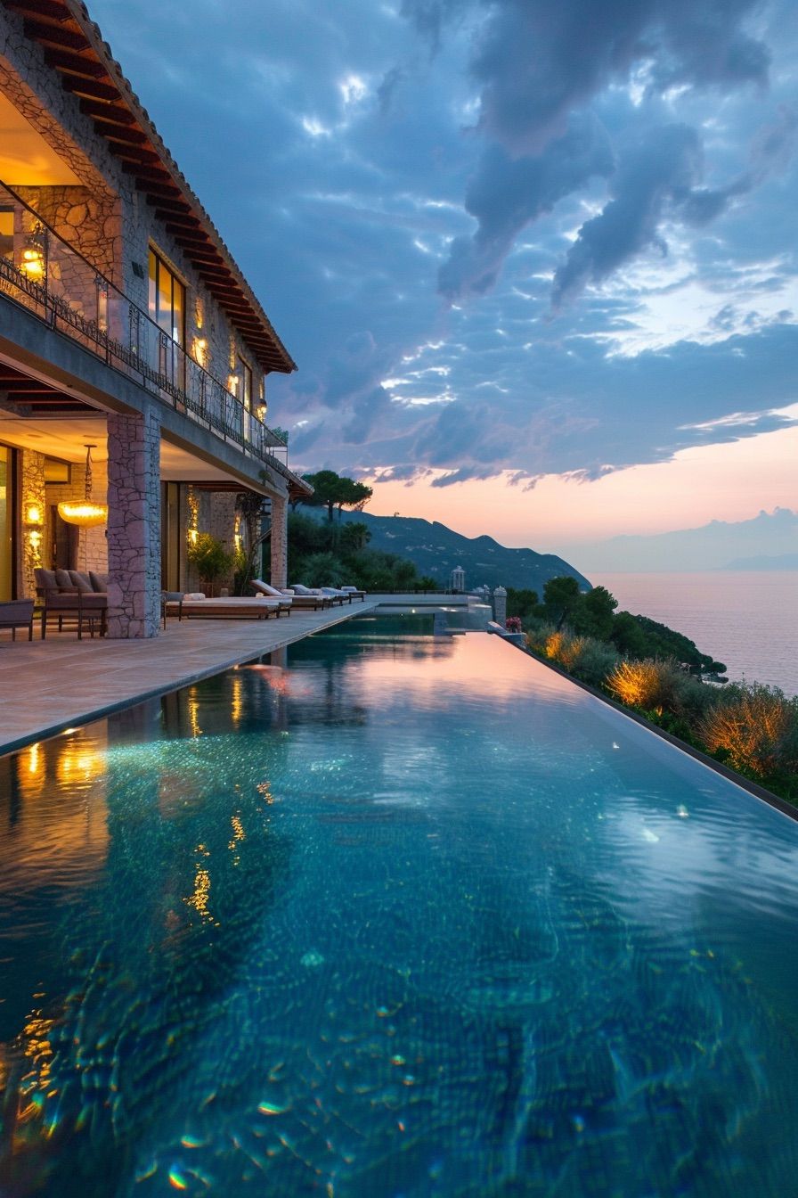 Infinity Pool Overlooking the Sea