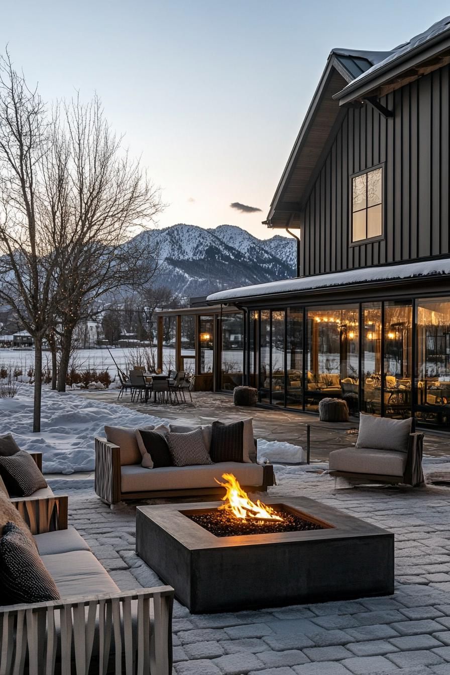L-Shaped Patio With Fire Pit Seating - photo 2