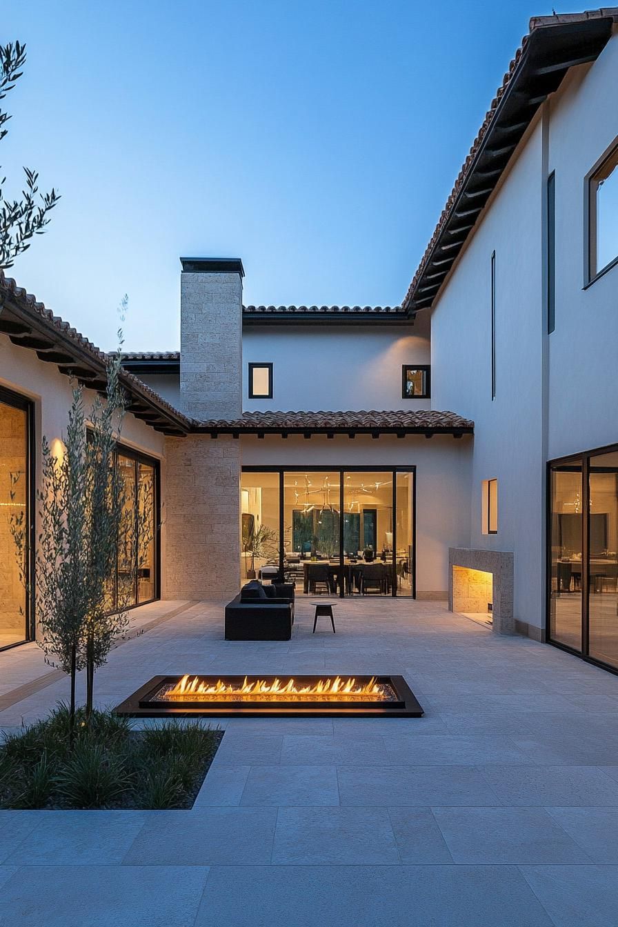 Outdoor Kitchens With Fireplaces