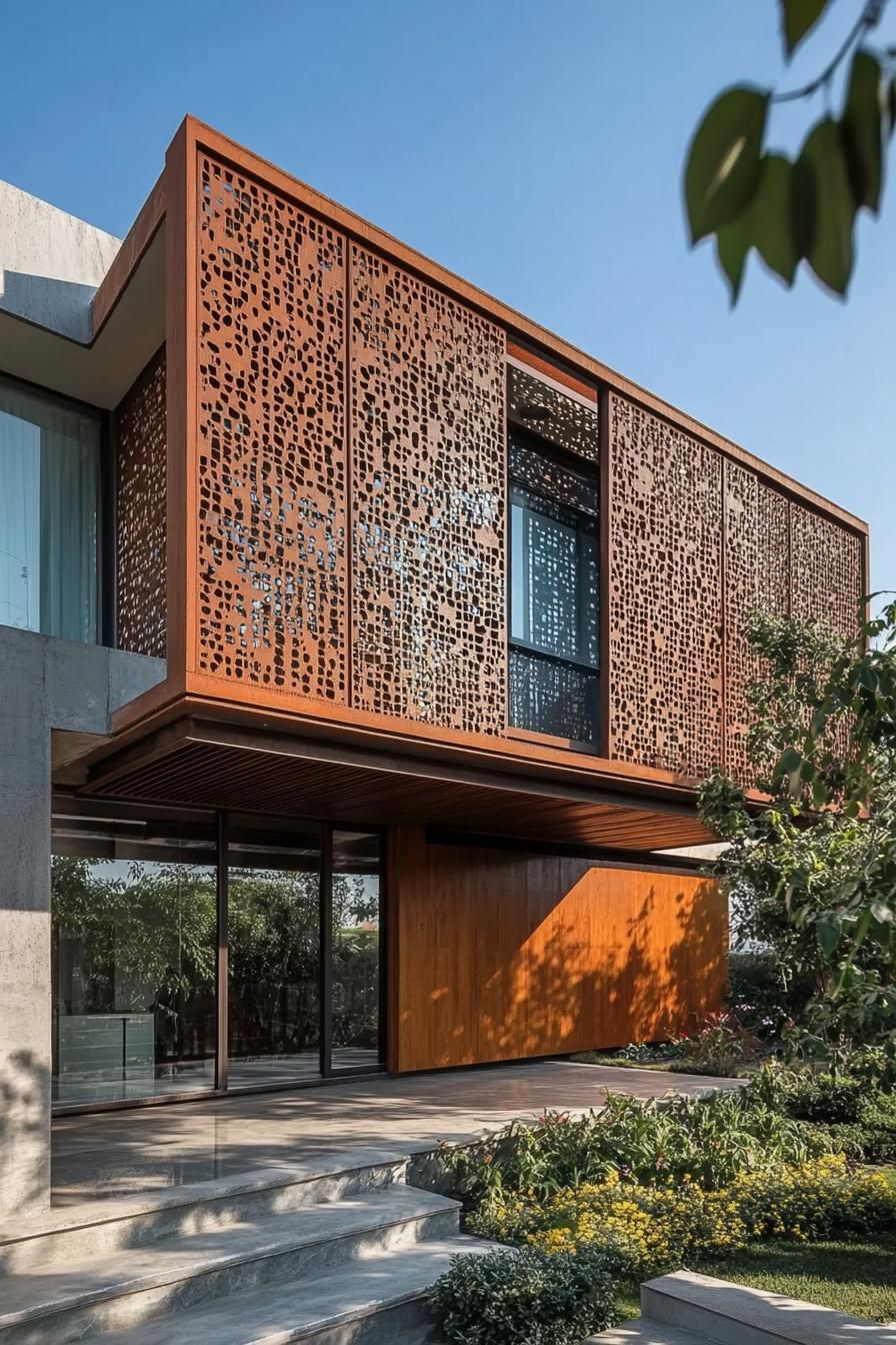 Perforated Screen Facades for Shade and Style