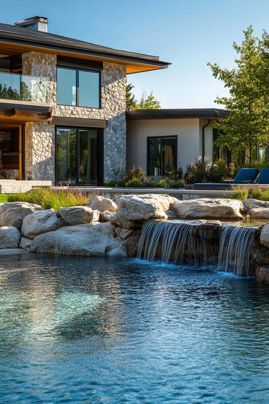 Natural Rock Waterfall Features - photo 4