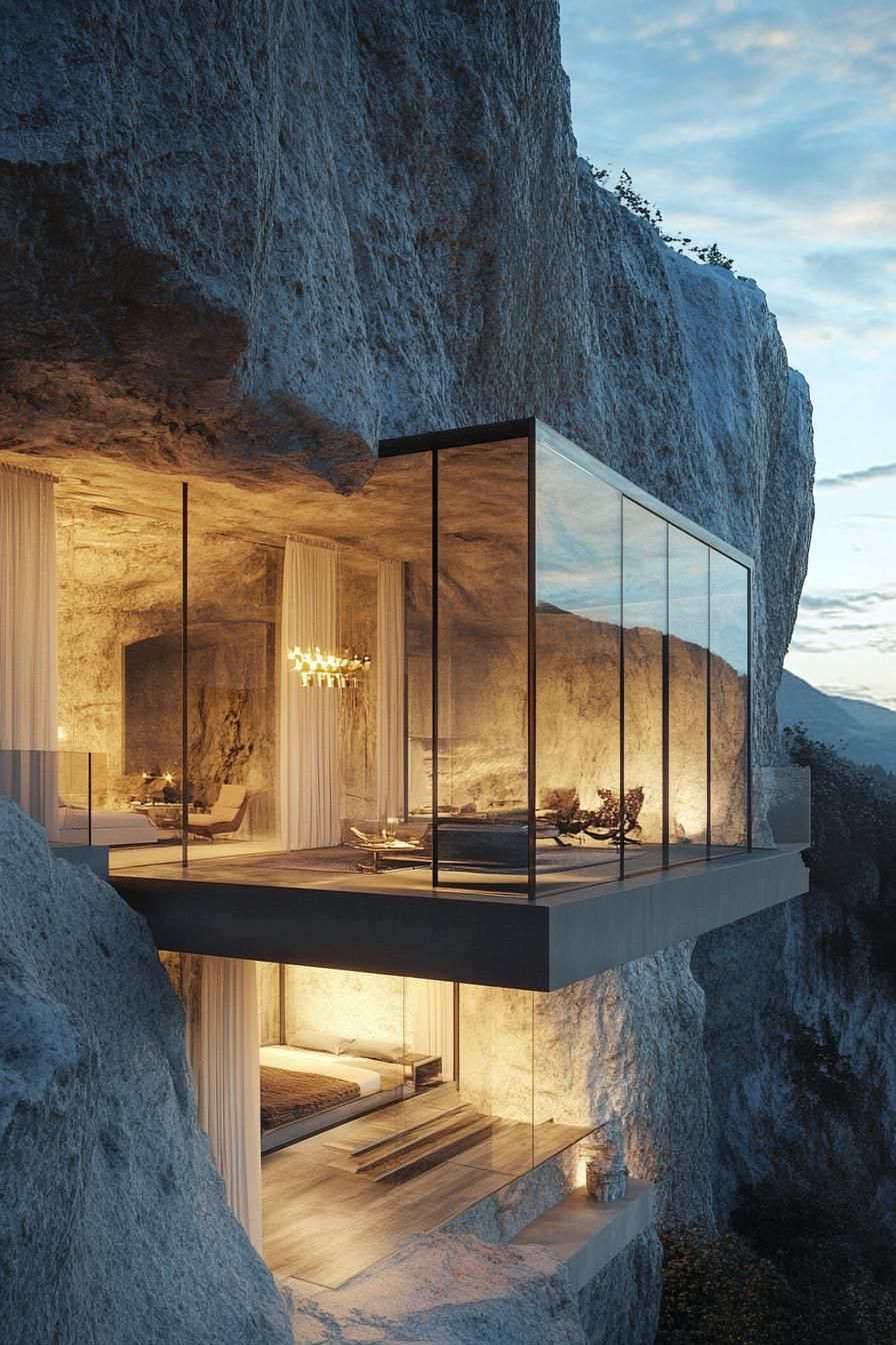 Underground Bunker With Skylight Views
