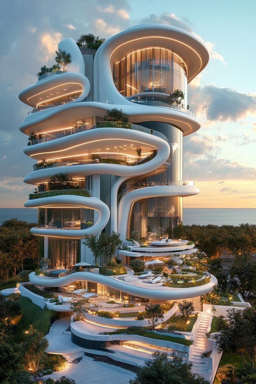 Floating Sky Terraces for Modern Mansions - photo 2