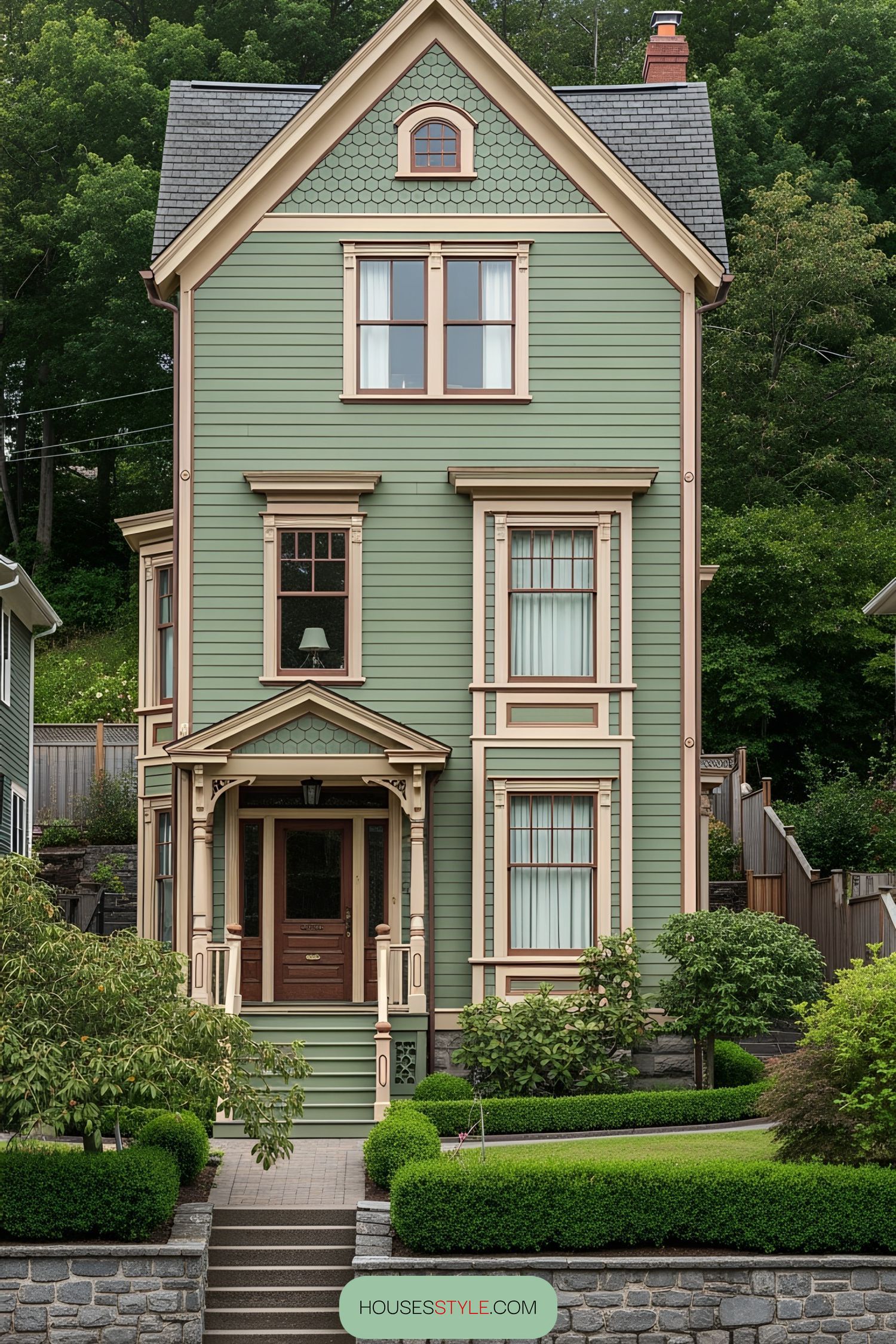 Magical Emerald Manor: Charming Victorian Style