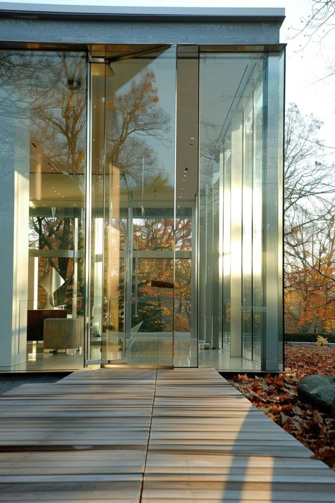Modern Frameless Sliding Glass Doors