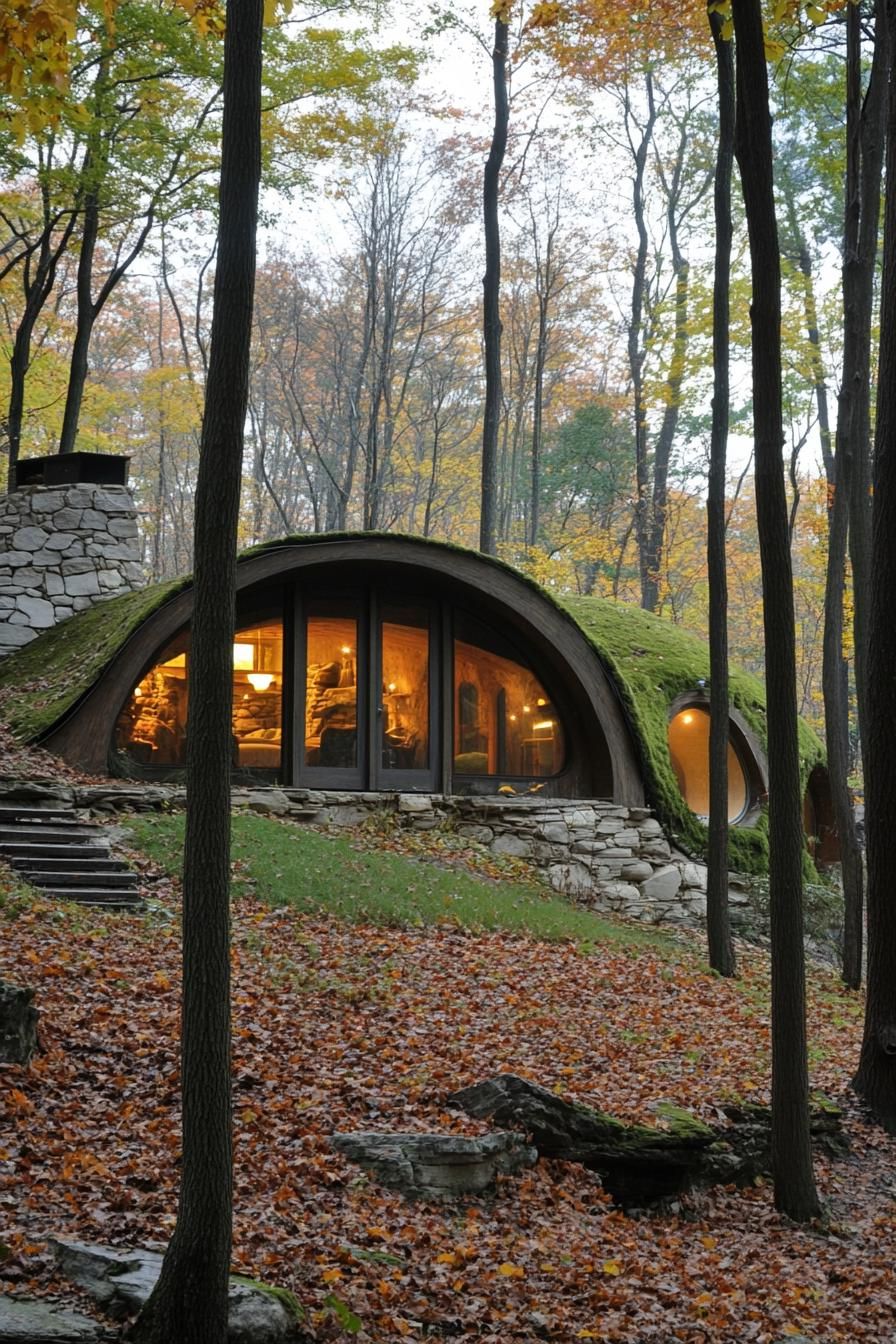 Hobbit-style Earth Shelter Home
