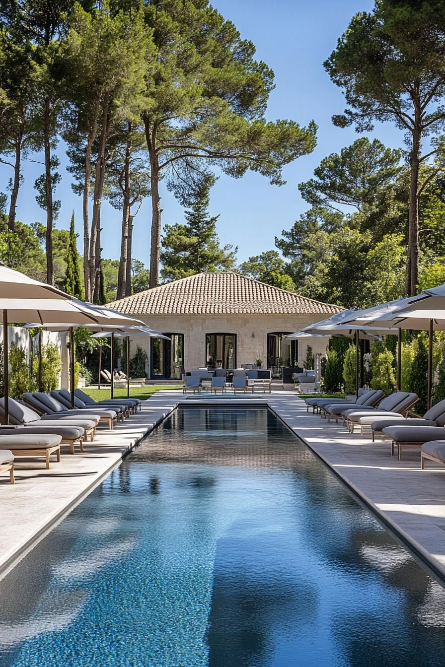 Villa Built Around a Peaceful Pool