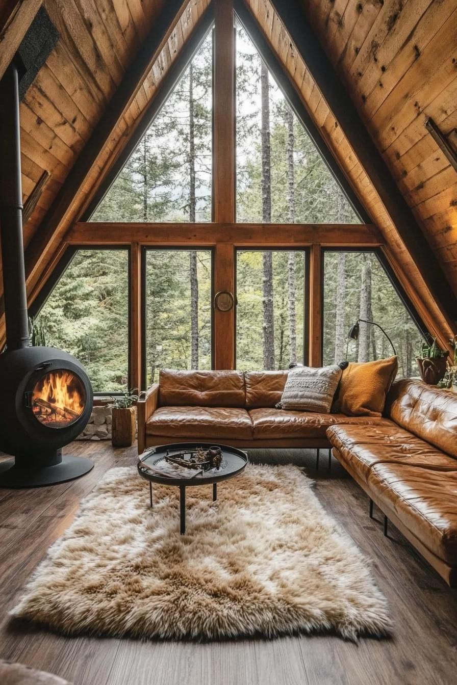 Cabin with Small Wood-Burning Fireplace - photo 3