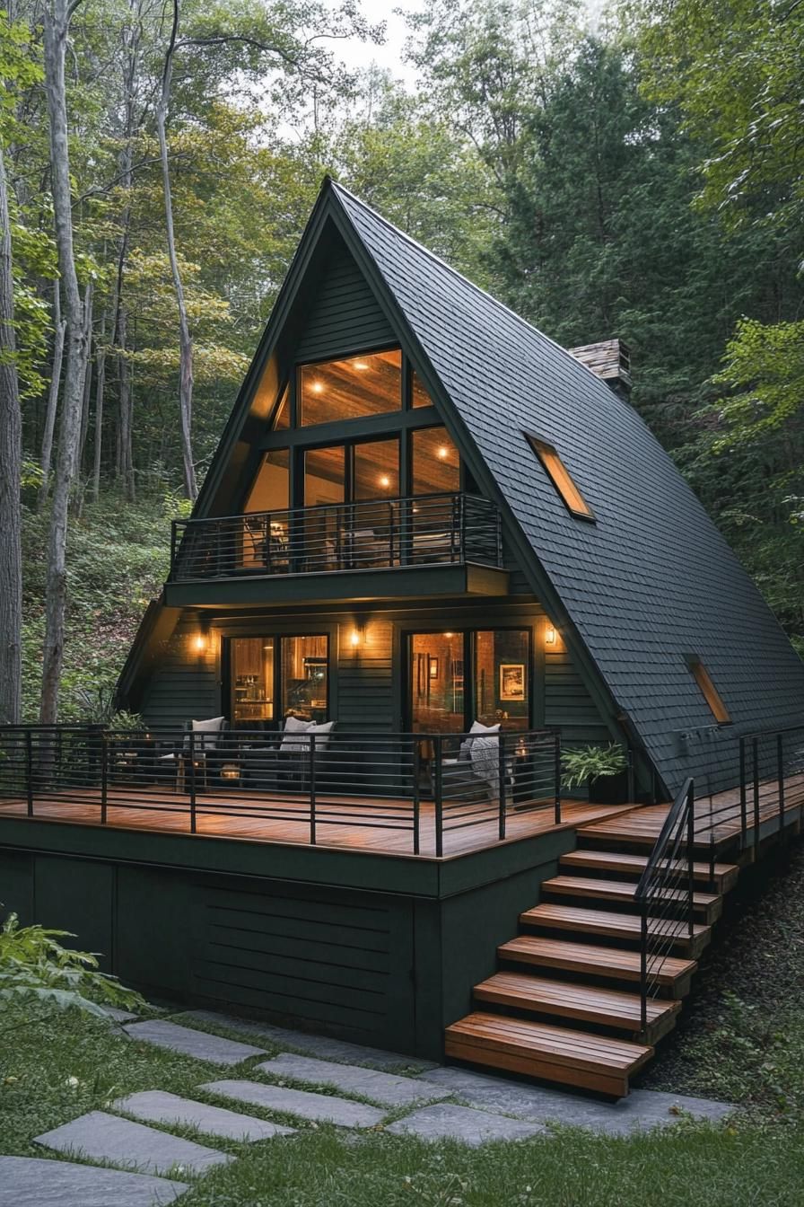 Charcoal-Colored Metal Roof Design - photo 2