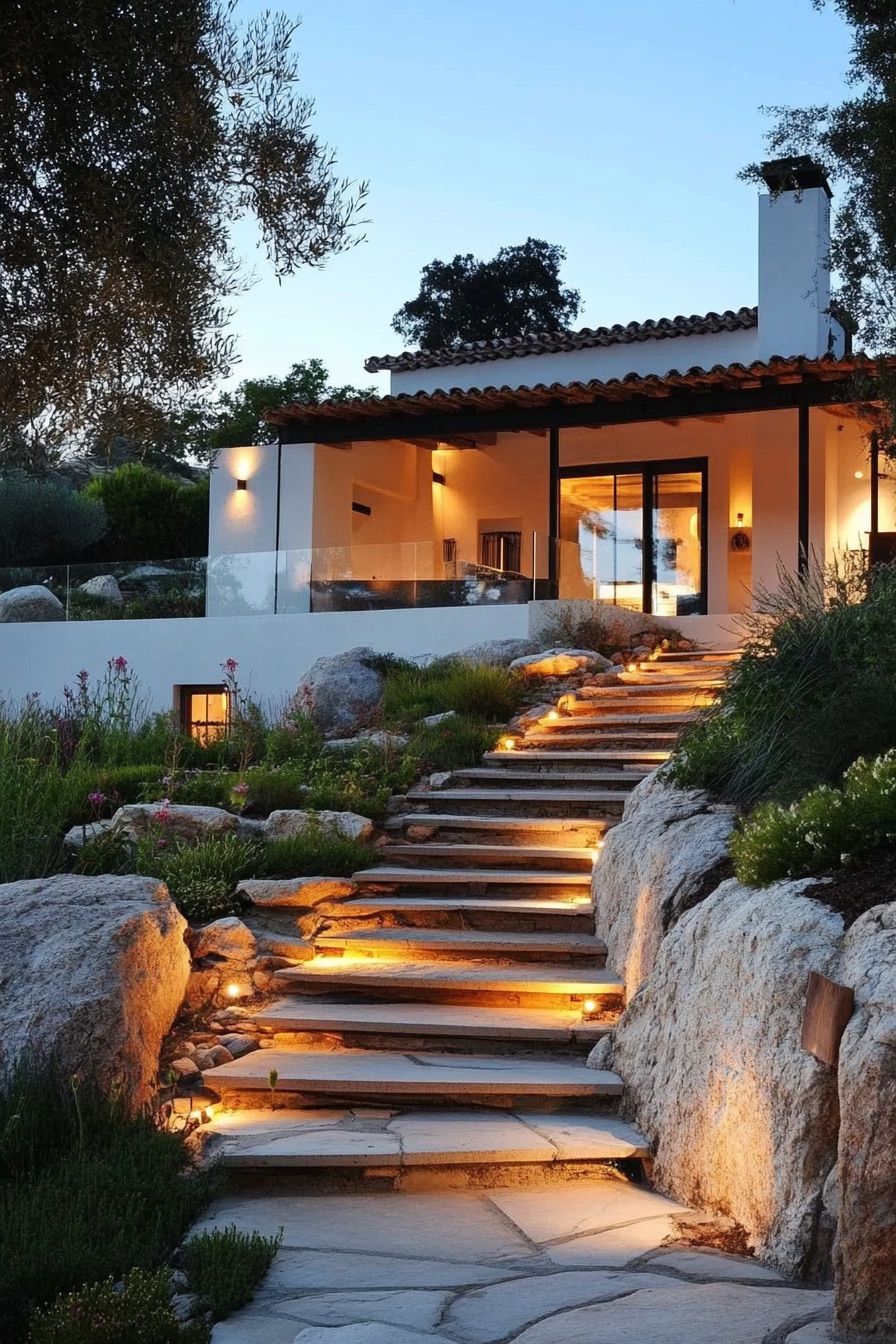 Rustic Hillside Villa Retreat
