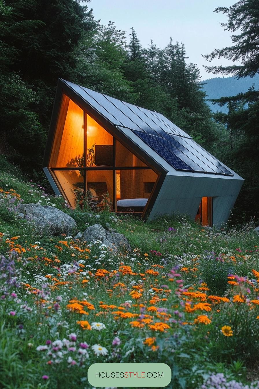 Modern Minimalist Cabin With Solar Panels - photo 4