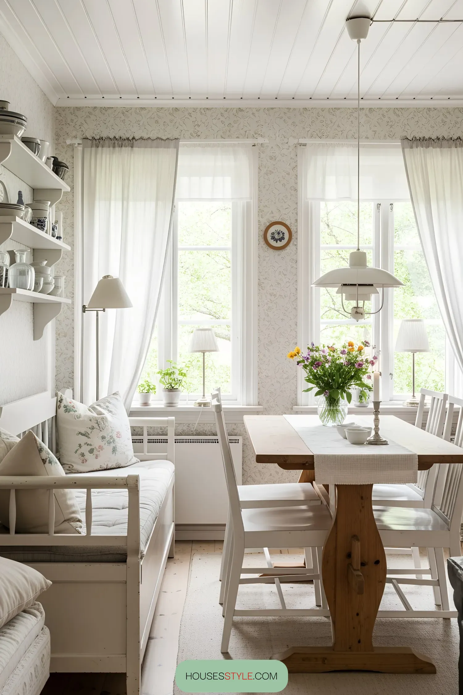 2) Swedish Dining Room Where Comfort Meets Scandinavian Elegance