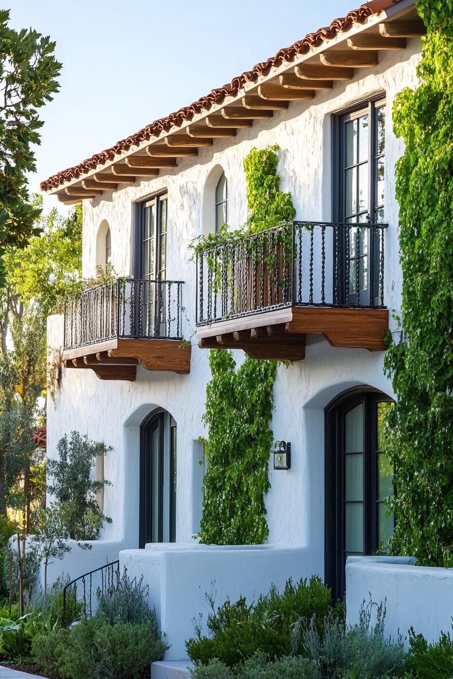 Smooth Stucco Walls With Vintage Wood Balconies - photo 3