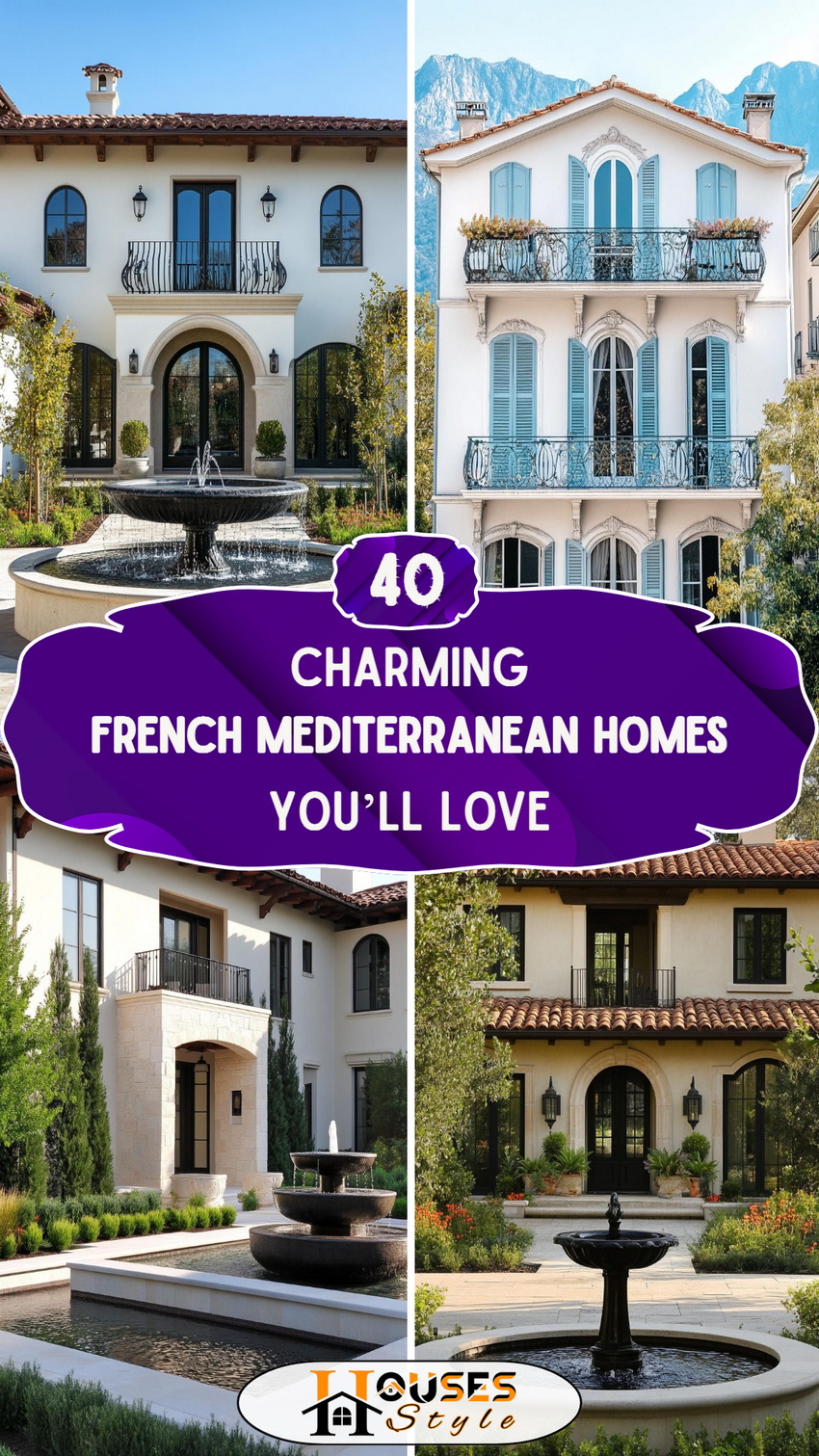 40 Charming French Mediterranean Homes You’ll Love