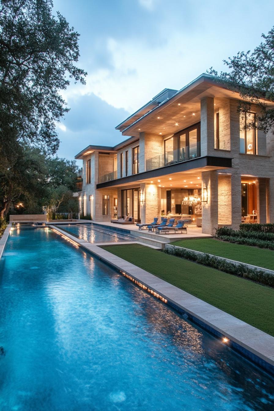 Lap Pool With Saltwater System