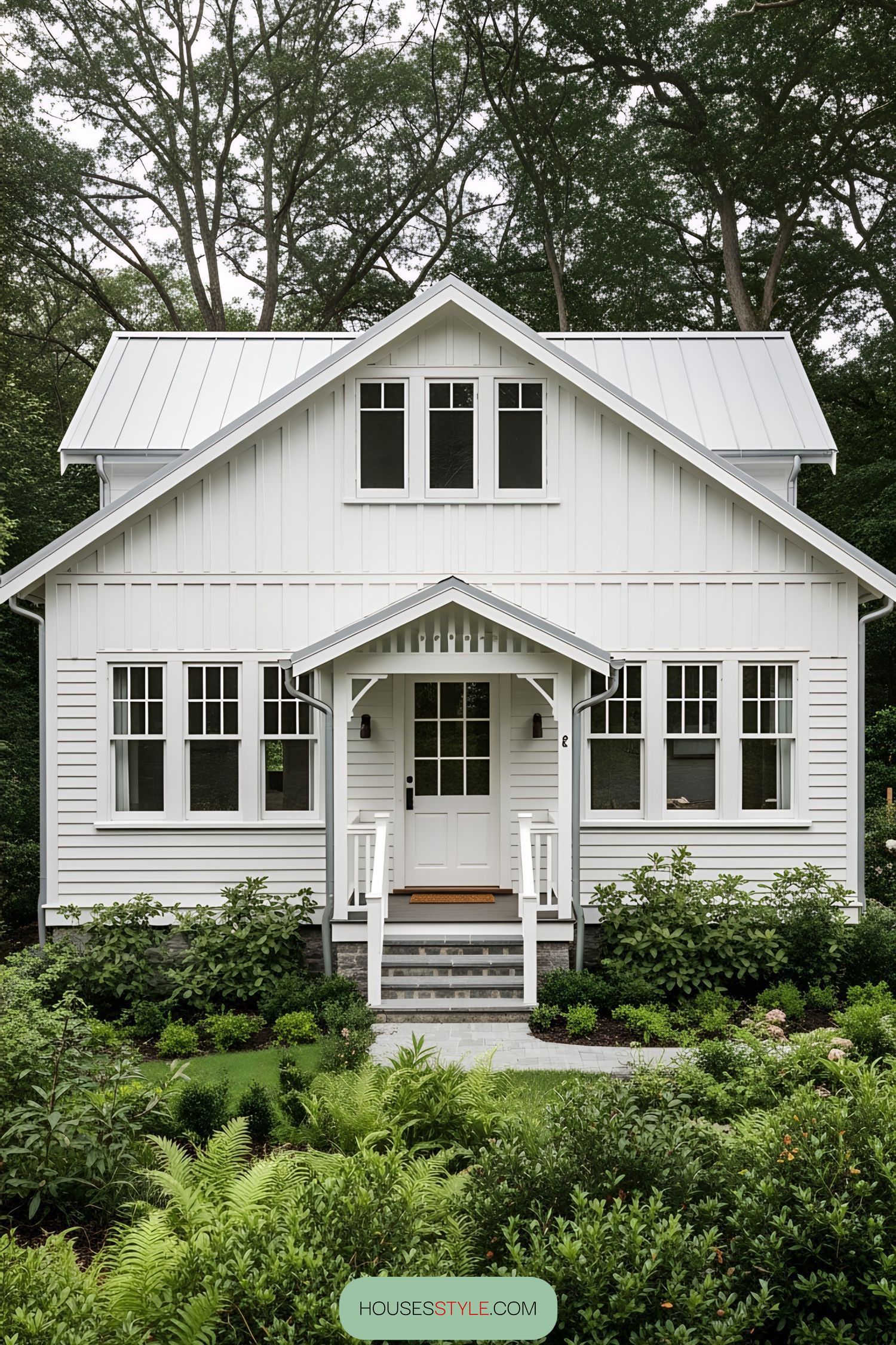 White Bungalows Built for Calm Living