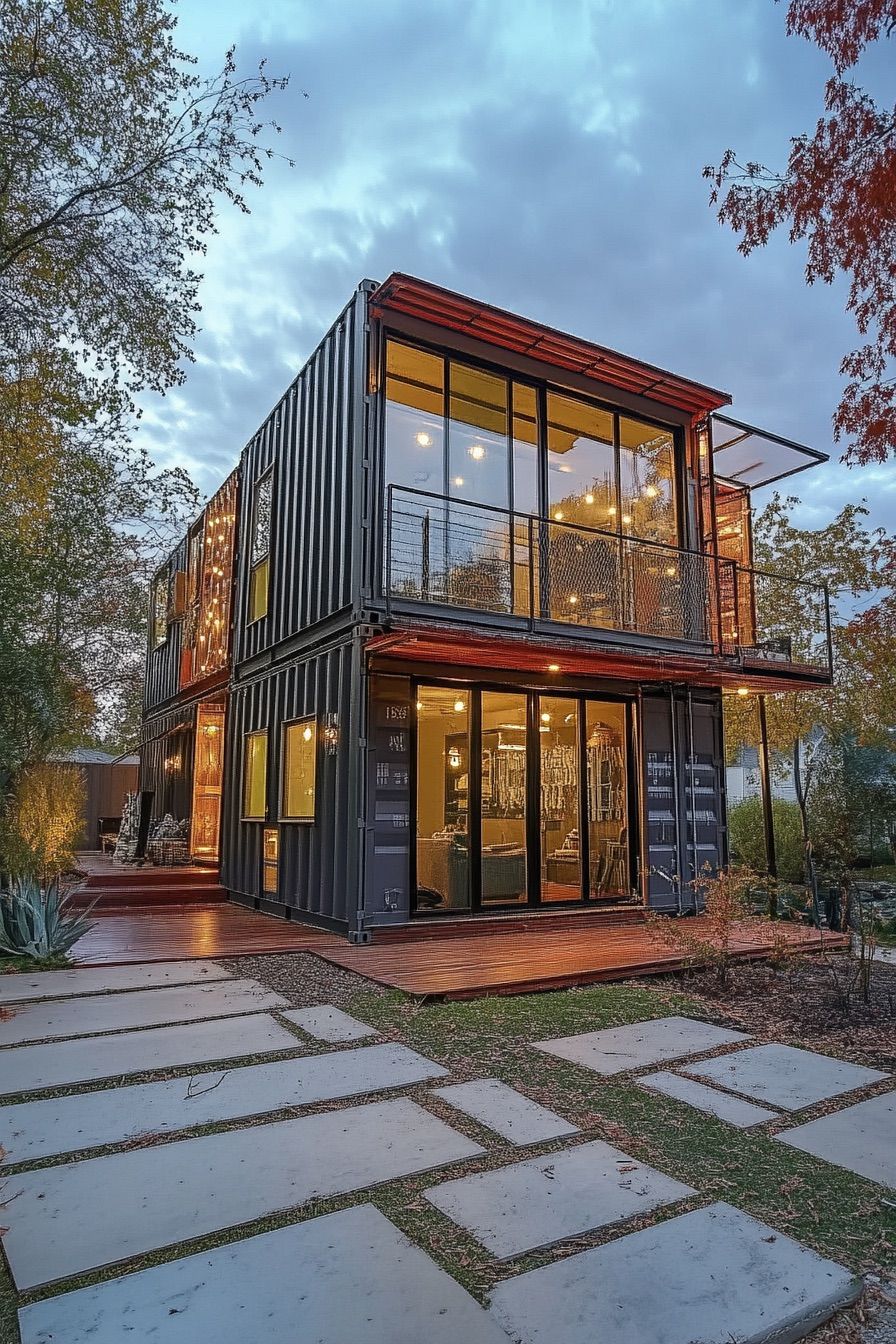 Stacked Shipping Container Levels - photo 2