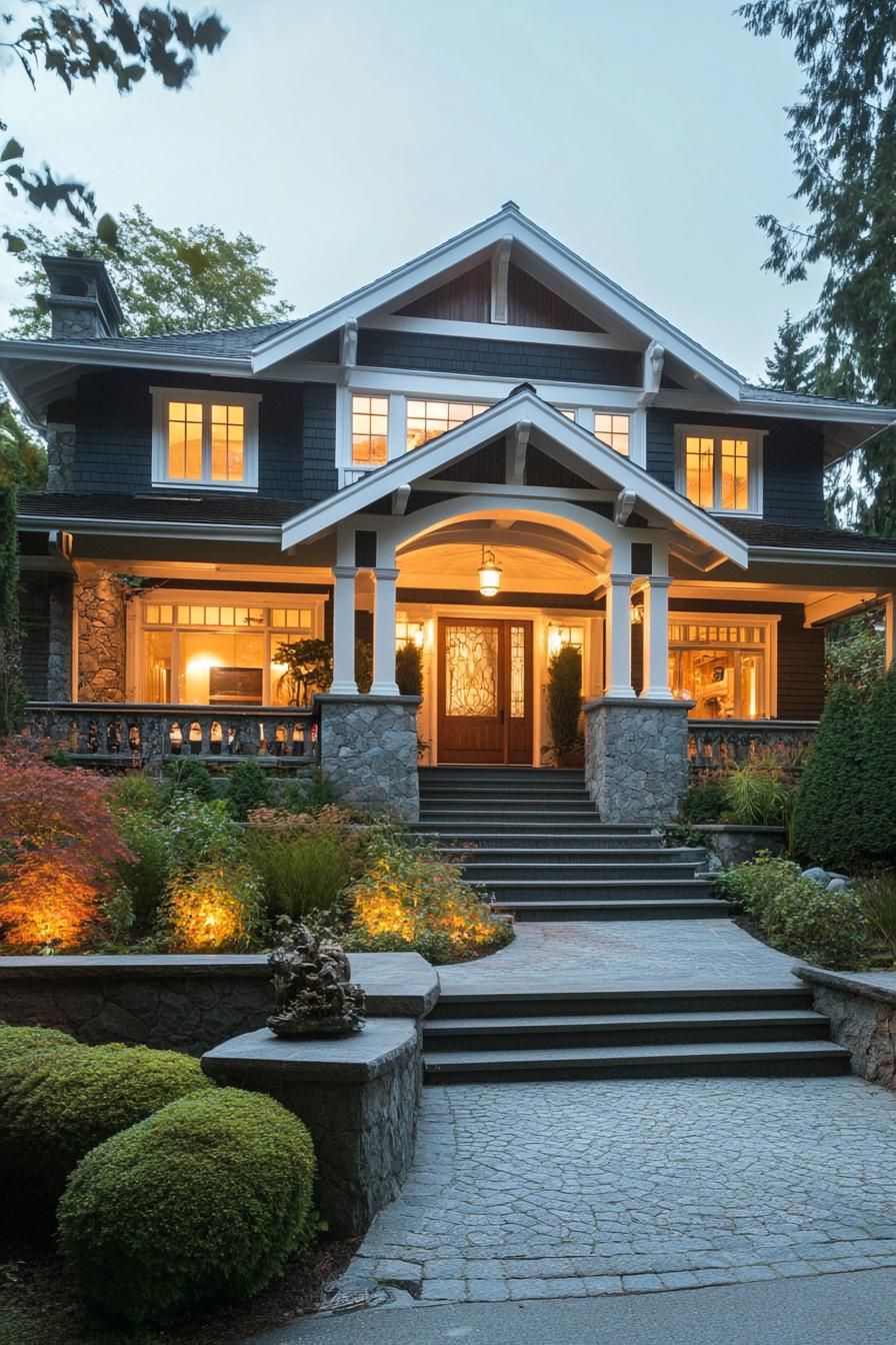 31 Lovable Craftsman Houses and Their Exterior Designs - photo 25