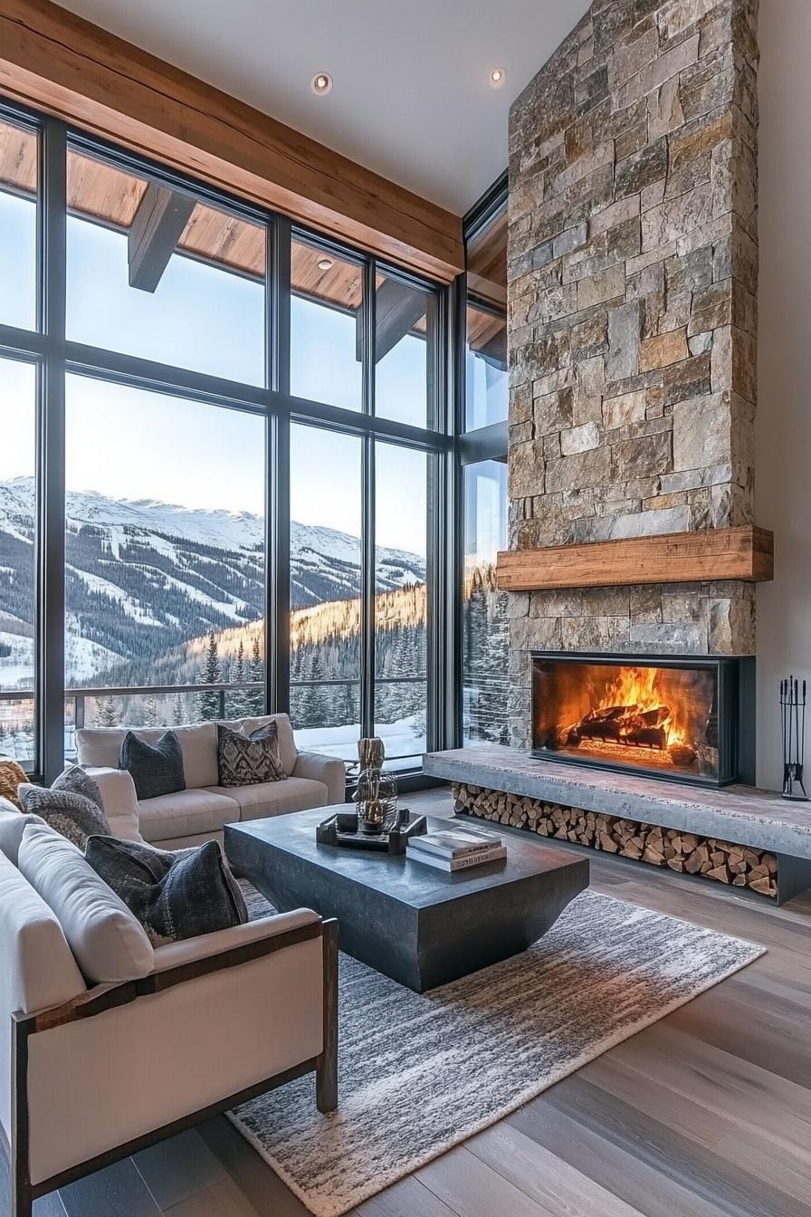 Eco-Friendly Mountain Retreat With Natural Stone Fireplace - photo 4
